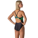 Girls Velocity Swimsuit - Enforcer (Green)