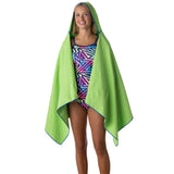 Hydro Sport Towel with Hood - Lime