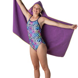 Hydro Sport Towel with Hood - Purple