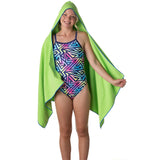 Hydro Sport Towel with Hood - Lime