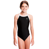 Girls Ignite Swimsuit - Black w/ White