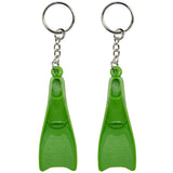 Swim Fin Keychain - Green 2-Pack