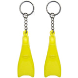Swim Fin Keychain - Yellow 2-Pack