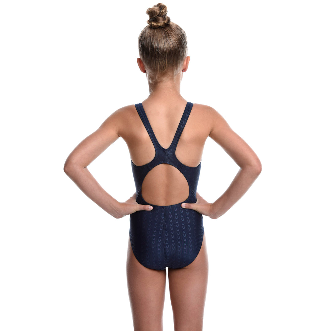 Girls Accelerate Swimsuit - Navy