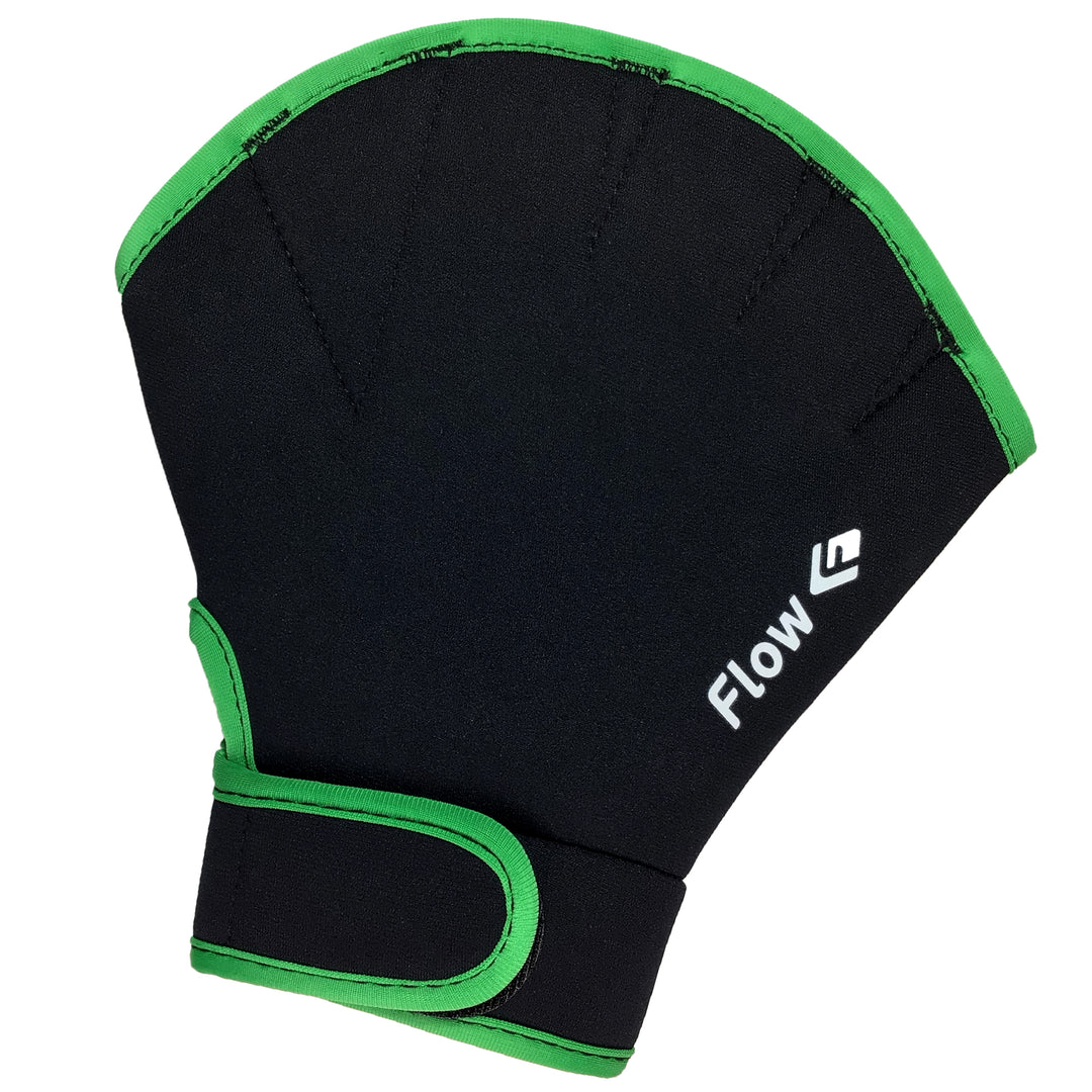 Swimming Resistance Gloves - Black/Green