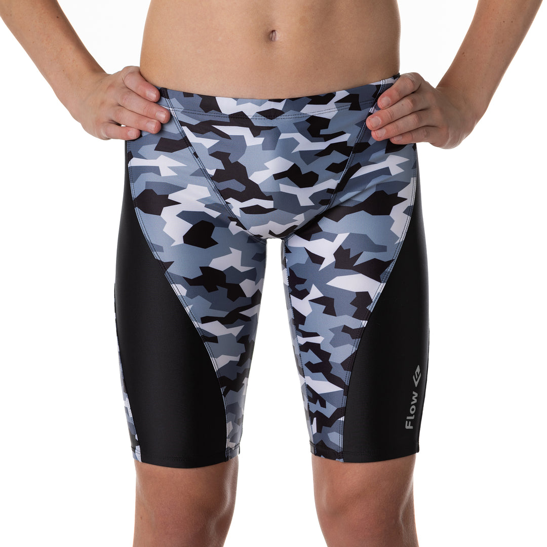 Splice Swim Jammer - B&W Camouflage