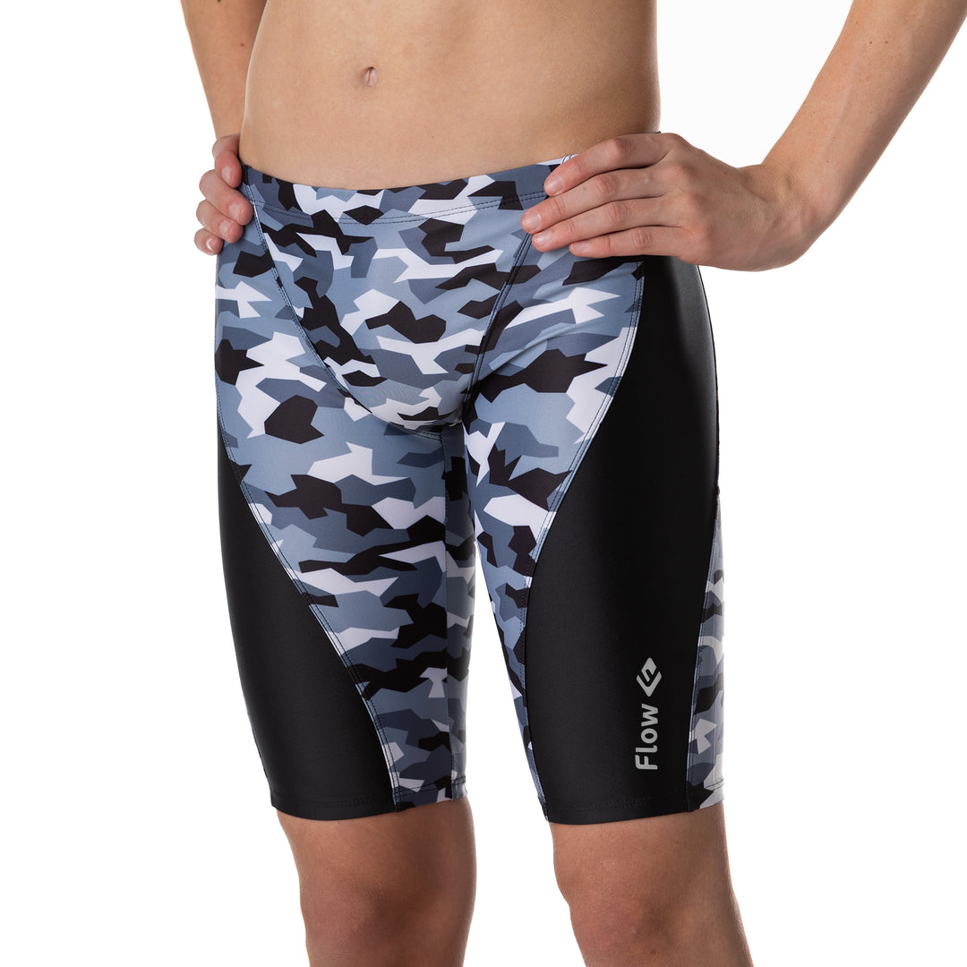 Splice Swim Jammer - B&W Camouflage