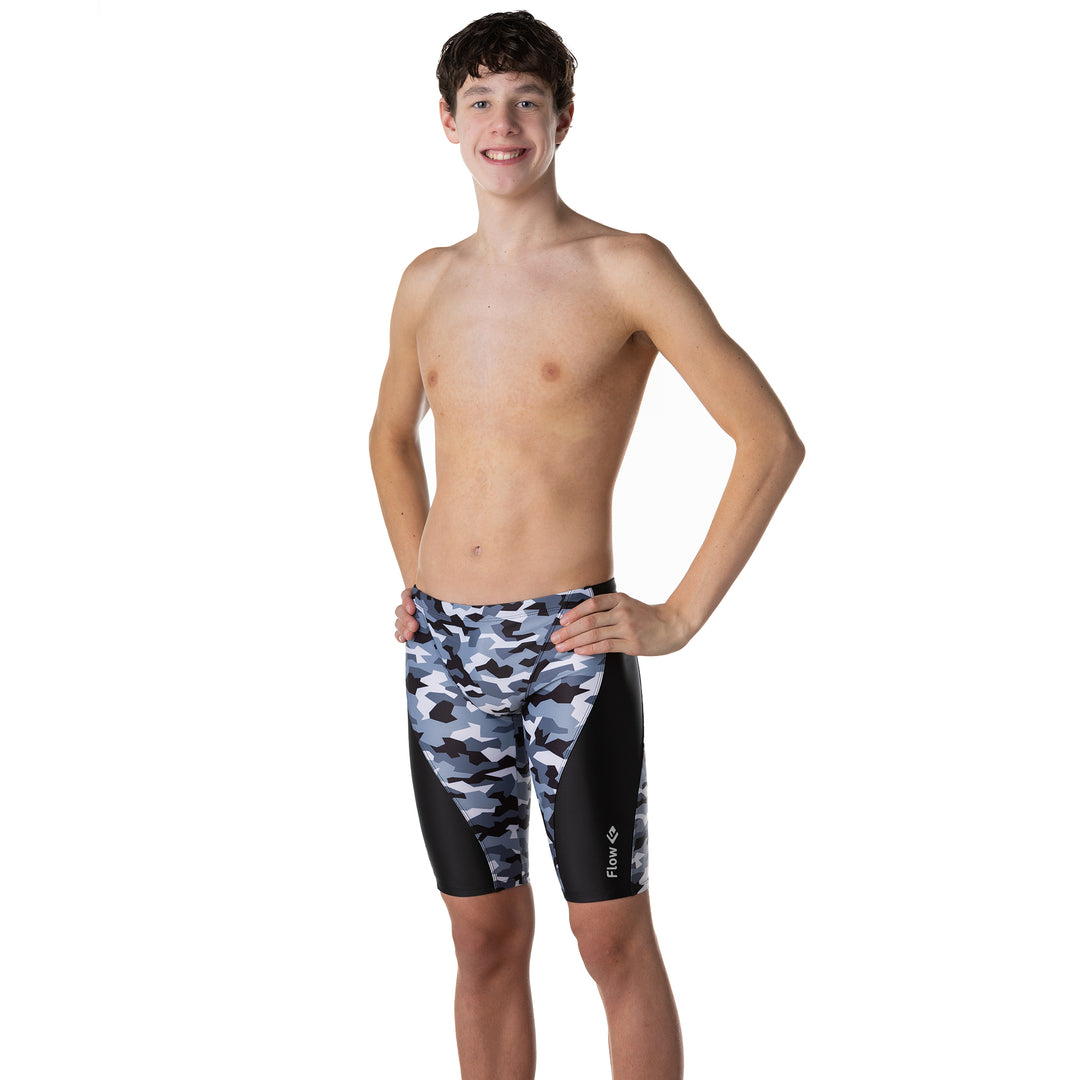 Splice Swim Jammer - B&W Camouflage