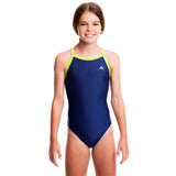 Girls Ignite Swimsuit - Blue w/ Green