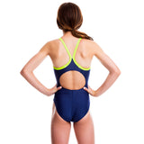 Girls Ignite Swimsuit - Blue w/ Green