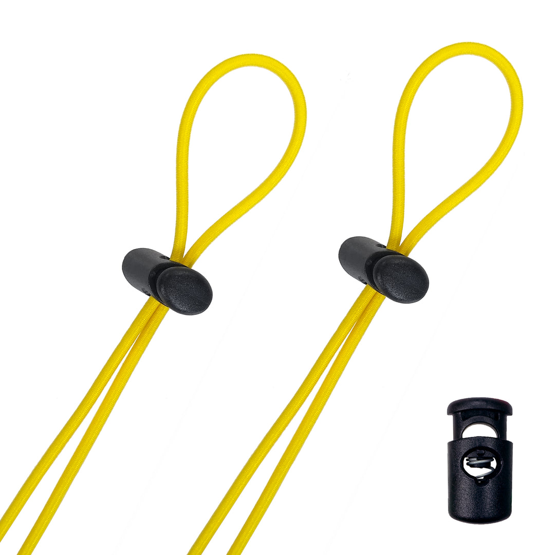Goggle Bungee Straps - Solid Yellow