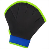 Swimming Resistance Gloves - Blue/Green