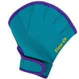 Swimming Resistance Gloves - Aqua/Purple