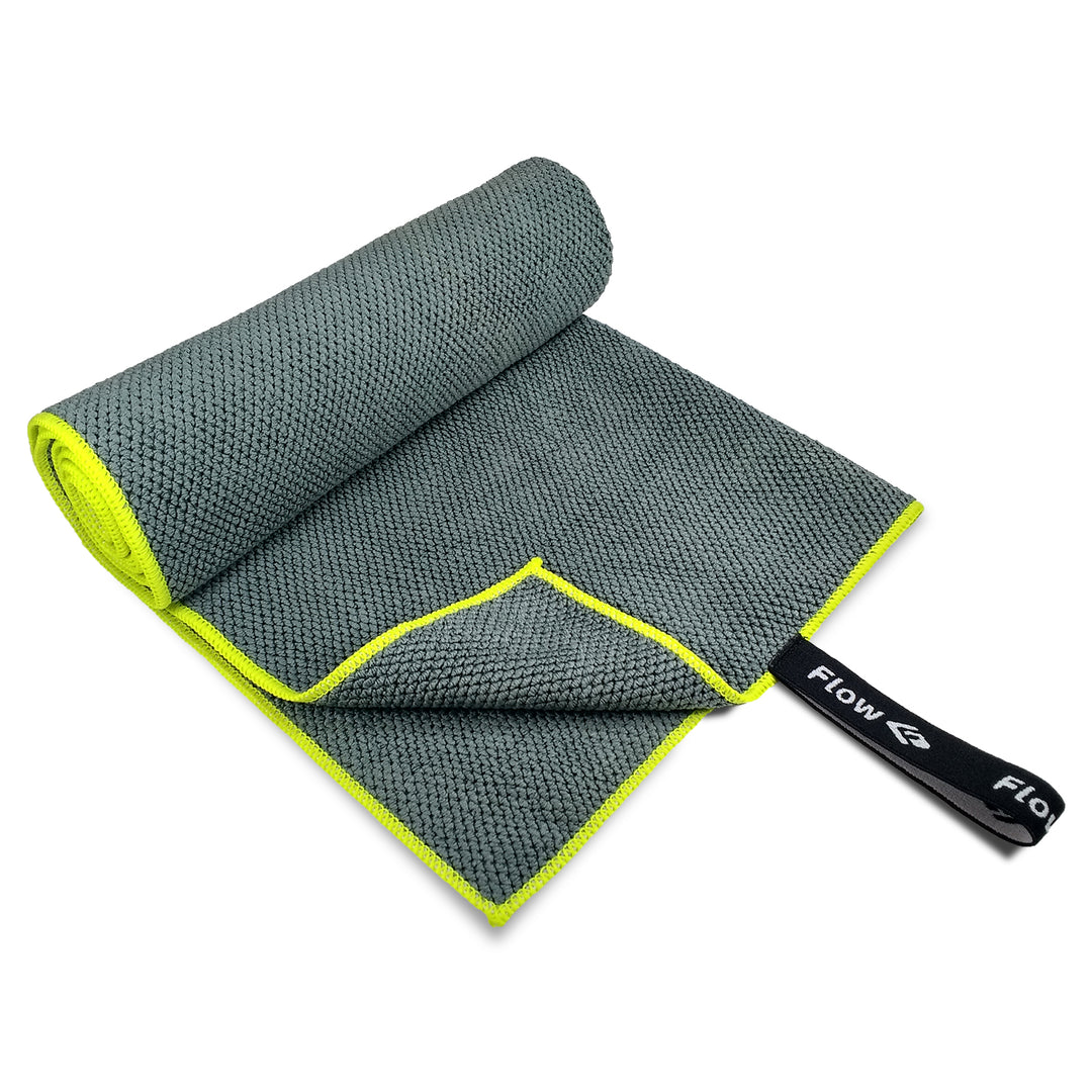 Quick Dry Microfiber Towel - Gray – Flow Swim Gear