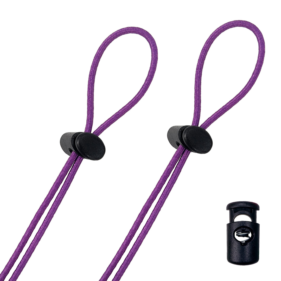 Goggle Bungee Straps - Solid Purple